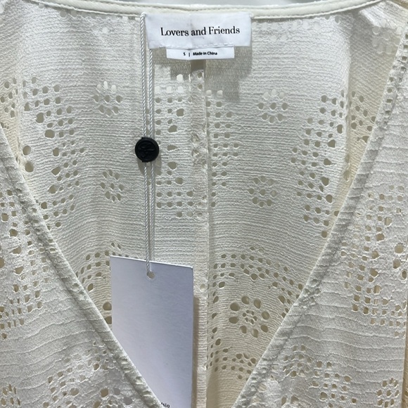 NWT REVOLVE Lovers and Friends Aldea Mini Dress in Ivory Sz S - Picture 9 of 14